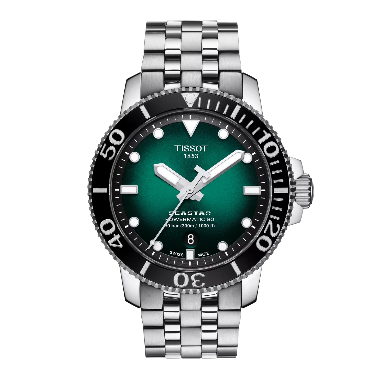 Tissot Seastar 1000 Powermatic 80 Automatic Watch 43mm - T120.407.11.091.01