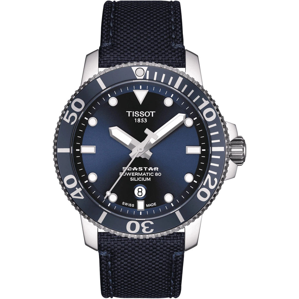 Tissot Seastar 1000 Powermatic 80 Silicium Automatic Watch 43mm - T120.407.17.041.01