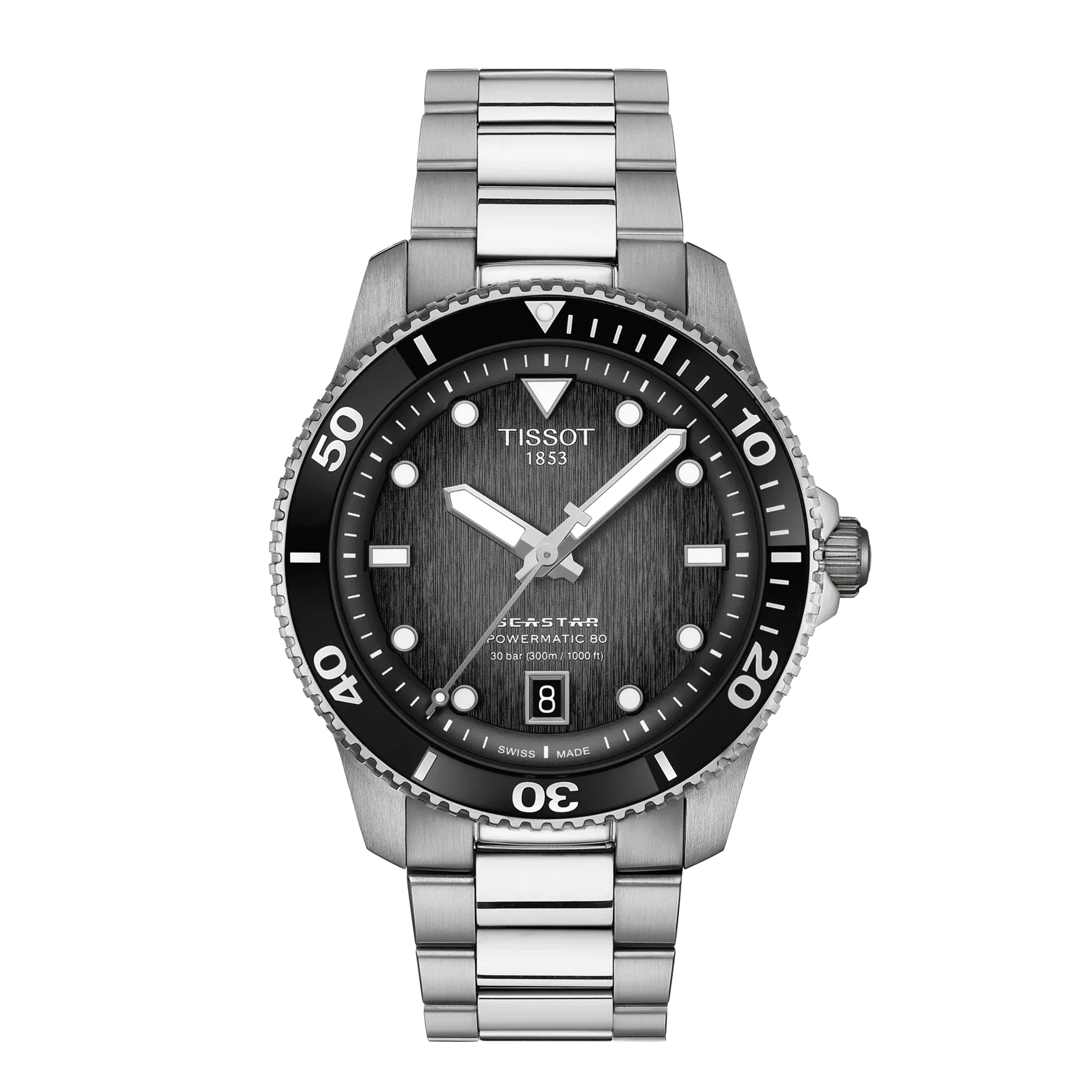 Tissot Seastar 1000 Powermatic 80 Automatic Watch 40mm - T120.807.11.051.00